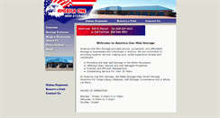 Desktop Screenshot of americaoneministorage.com