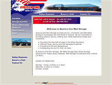 Tablet Screenshot of americaoneministorage.com